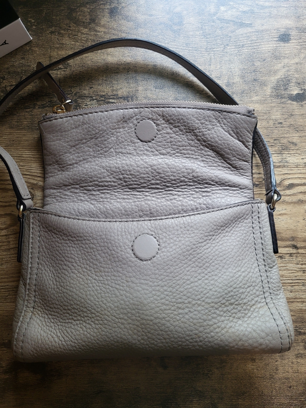 kate spade Cobble Hill Carson Pebbled Leather Crossbody Bag in Taupe - Picture 4 of 6